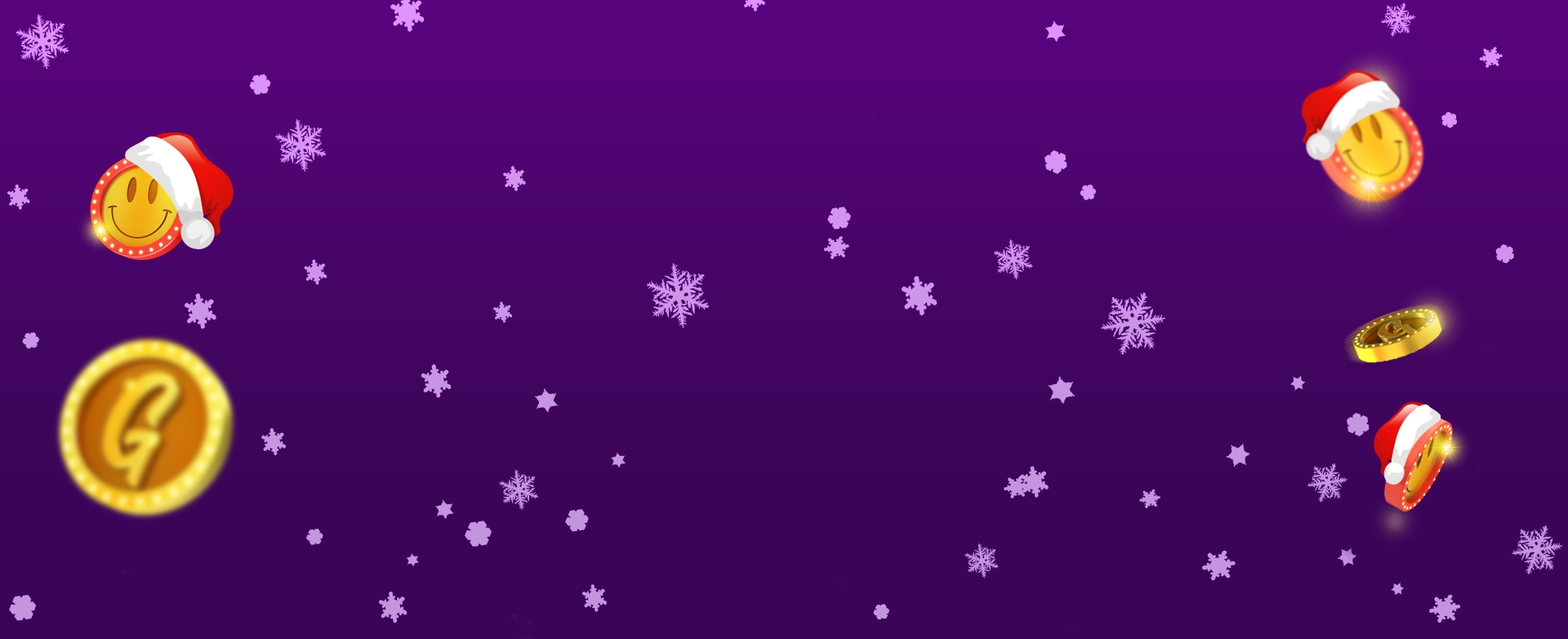 Falling Smile Coins and Gold Coins