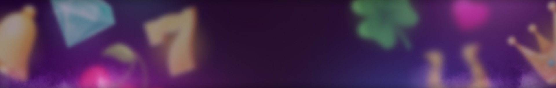 Decorative banner with blurry figures of slot