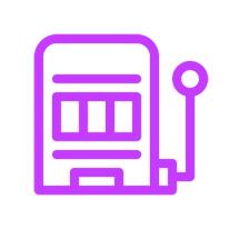 Purple slot machine